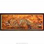 Картина янтарная "Гепард" 40х115 см, фотография 1. Интернет-магазин ЛАВКА ПОДАРКОВ